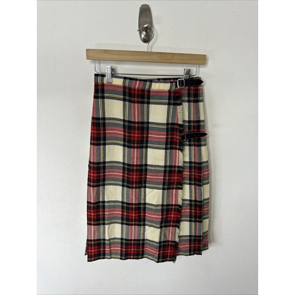 Moffat‎ Weavers of Scotland Ladies Size 12 (24’ ) Wool Kilt - Green Red